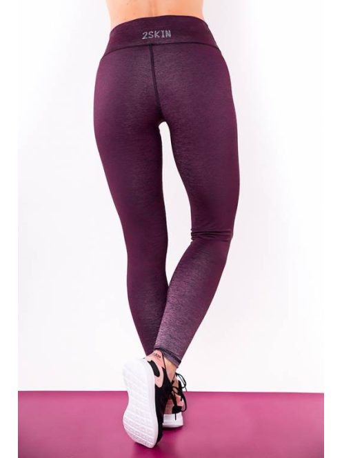 OMBRE burgundi leggings XS