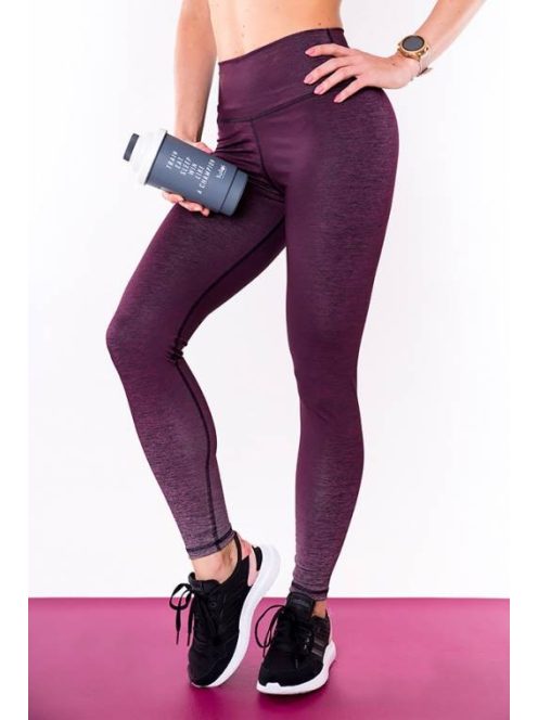 OMBRE burgundi leggings XS