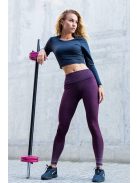 OMBRE burgundi leggings XS