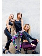 OMBRE burgundi leggings XS