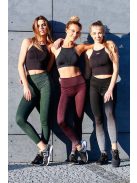 OMBRE burgundi leggings XS