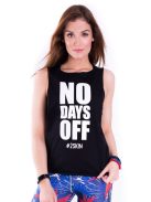NO DAYS OFF top fekete XS