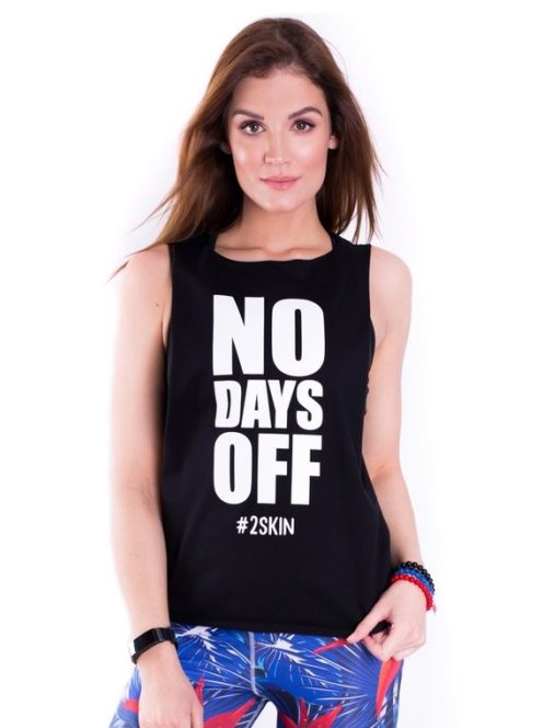NO DAYS OFF top fekete XS
