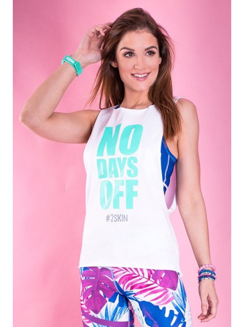 NO DAYS OFF top fehér XS