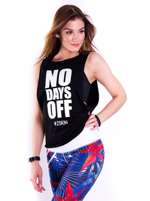 NO DAYS OFF top fekete XS