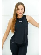 FLOW top fekete S