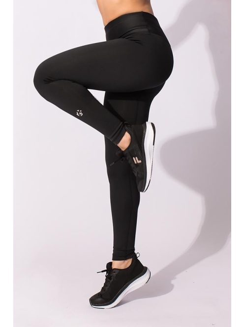 WINTER RUNNING fekete thermo leggings L
