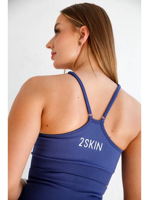 SEAMLESS SQUAT sötétkék sportmelltartó L