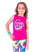 LOVE gyerek top pink
