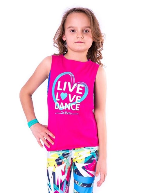 LOVE gyerek top pink