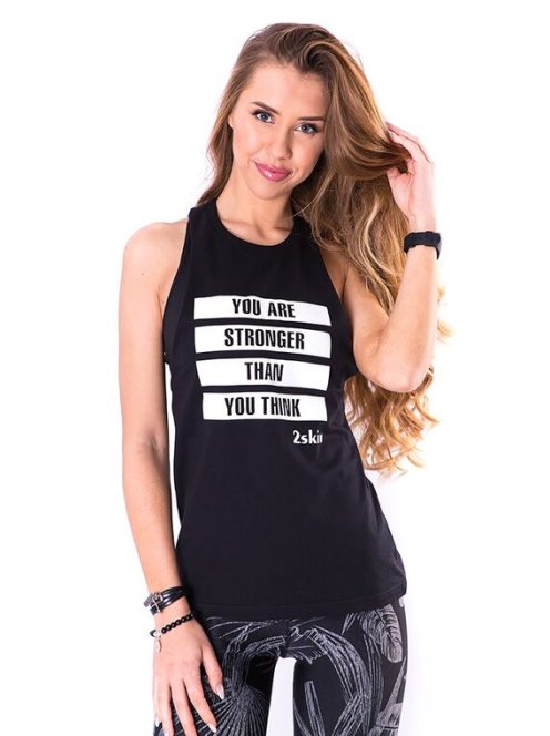 STRONGER top fekete XS S L