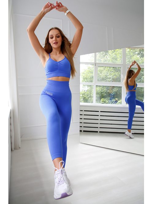 SEAMLESS SQUAT kék leggings M