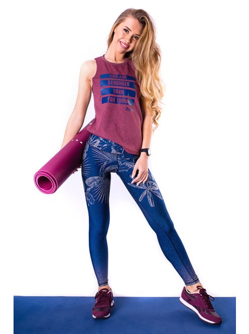 OMBRE NAVY JUNGLE leggings S M L