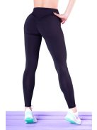 BLACK HEART fekete leggings S