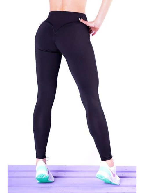 BLACK HEART fekete leggings S