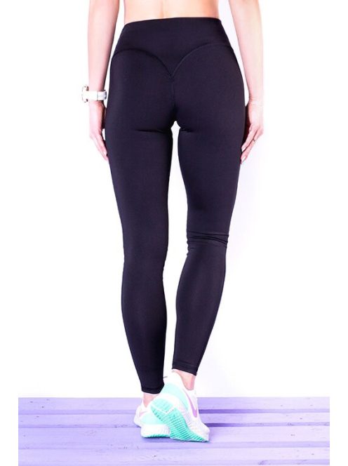 BLACK HEART fekete leggings S