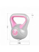 Kettlebell 2 kg műanyag borítású Gorilla Sports