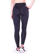 BLACK HEART fekete leggings zsebbel S L