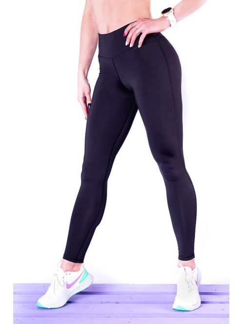 BLACK HEART fekete leggings zsebbel S L