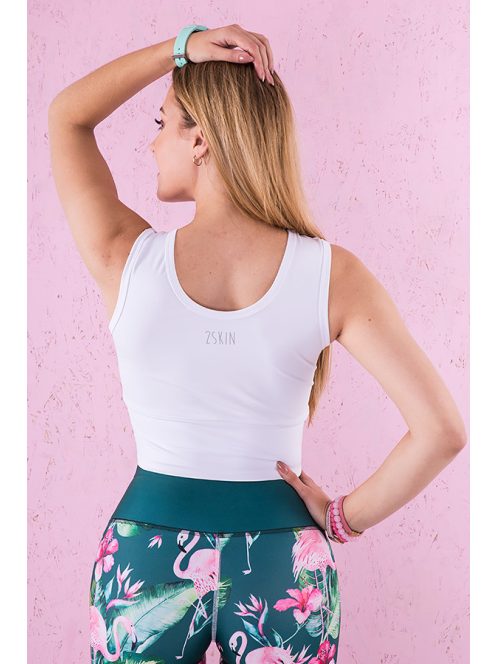 STUDIO CROP top fehér M XS