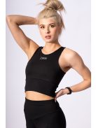SKIN ultra soft crop top fekete XS S