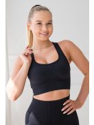 HOT fekete sportmelltartó S M L