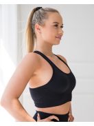 HOT fekete sportmelltartó S M L