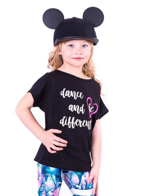 DISCO gyerek top fekete 146-152