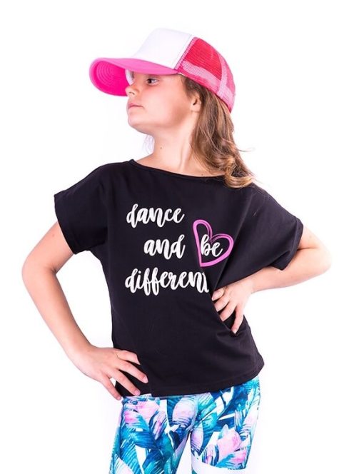 DISCO gyerek top fekete 146-152