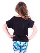 DISCO gyerek top fekete 146-152