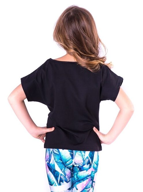 DISCO gyerek top fekete 146-152