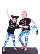 DISCO gyerek top fekete 146-152