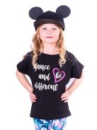 DISCO gyerek top fekete 146-152