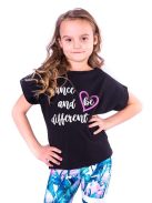 DISCO gyerek top fekete 146-152