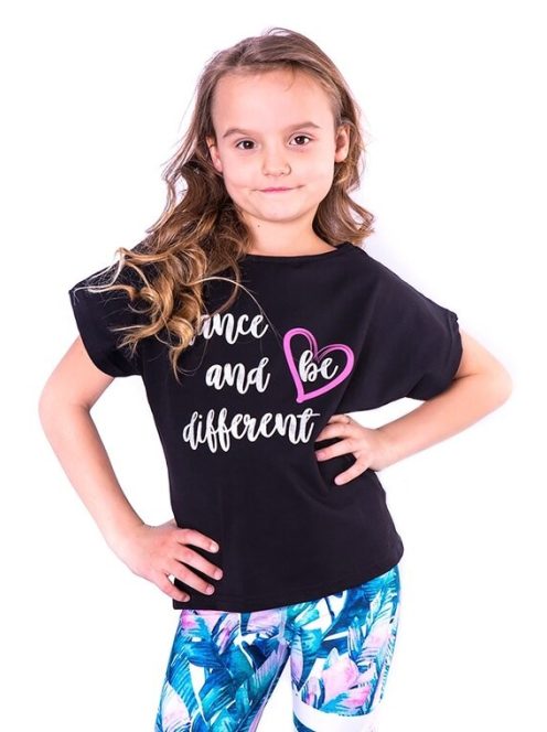 DISCO gyerek top fekete 146-152